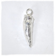 Silver spinosaur tooth keyfob